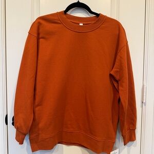 lululemon athletica Orange Sweatshirt